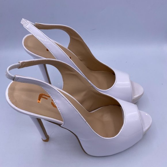 FSJ Peep Toe Extreme High Heels Platform Sandals - Picture 5 of 9